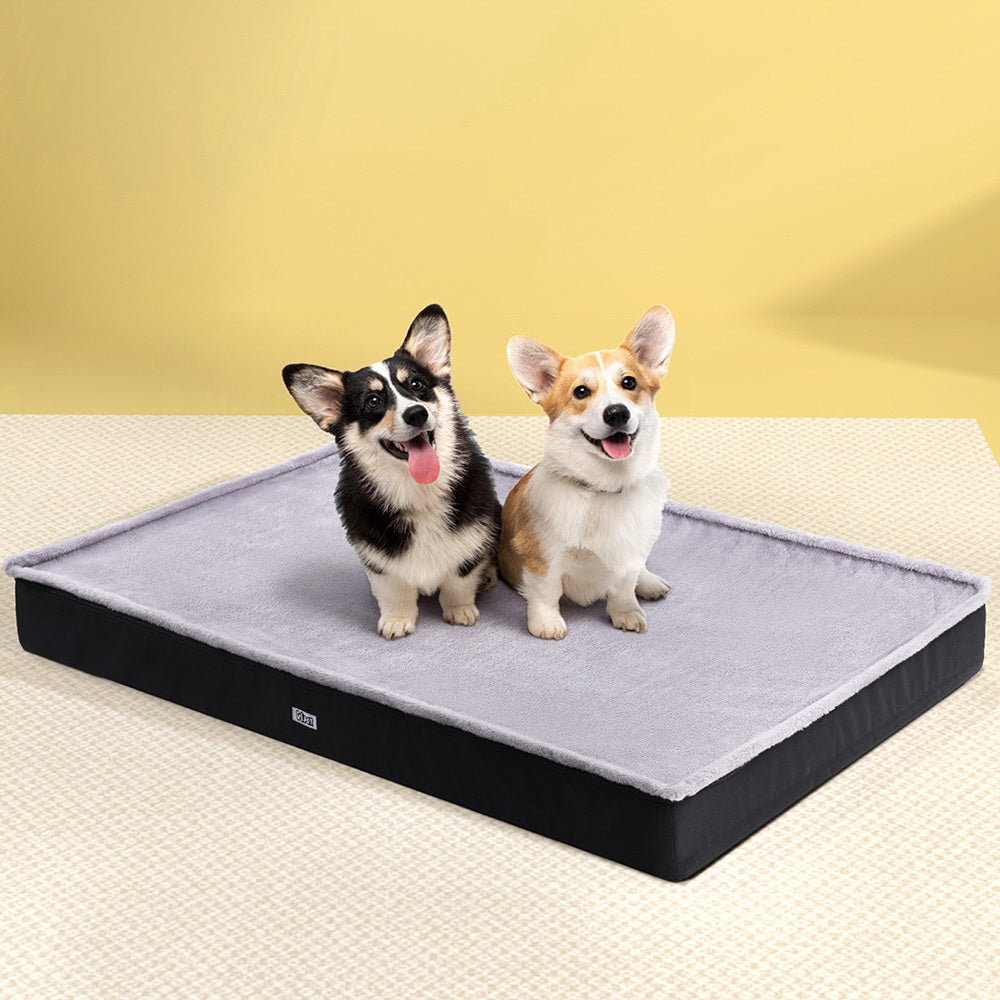i.Pet Pet Bed Dog Cat Extra Large Calming Soft Sofa Foam Cushion Washable Cover Grey - i.Pet