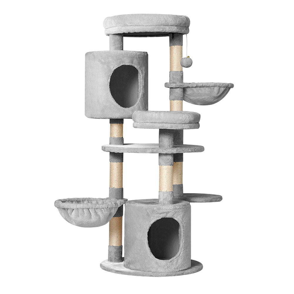 i.Pet Cat Tree 123cm Tower Scratching Post Scratcher Wood Condo House Bed Toys - i.Pet