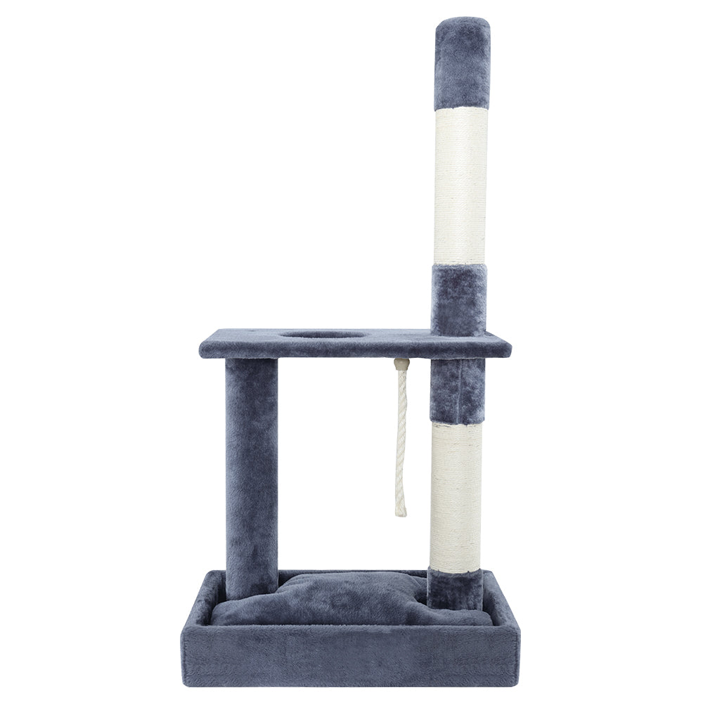 i.Pet Cat Tree 102cm Scratching Post Tower Scratcher Condo House Board Grey - i.Pet