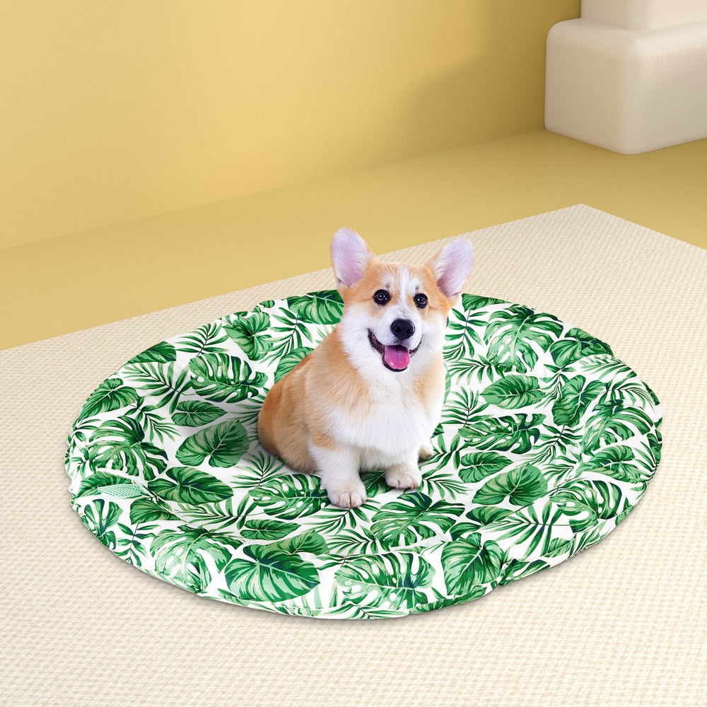 Pet Cooling Mat Gel Dog Cat Self-cool Puppy Large Round Bed Summ