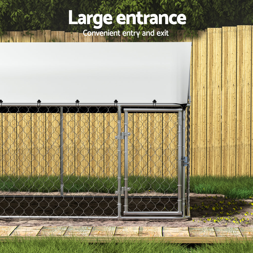 i.Pet Dog Kennel Large House XL Pet Run Cage Puppy Outdoor Enclosure 2Mx4M - i.Pet