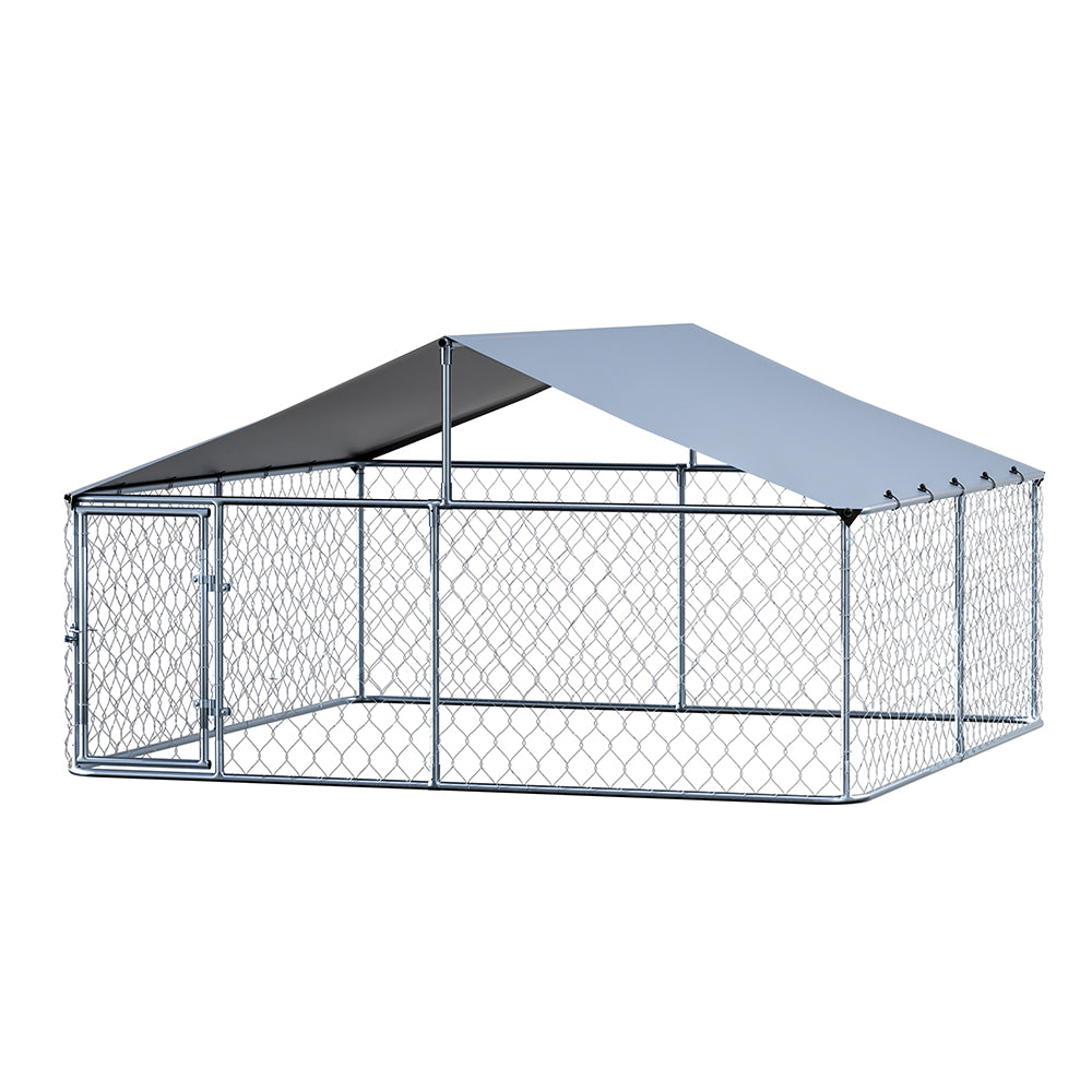 i.Pet Dog Kennel Large House XXL Pet Run Cage Puppy Outdoor Enclosure With Roof - i.Pet