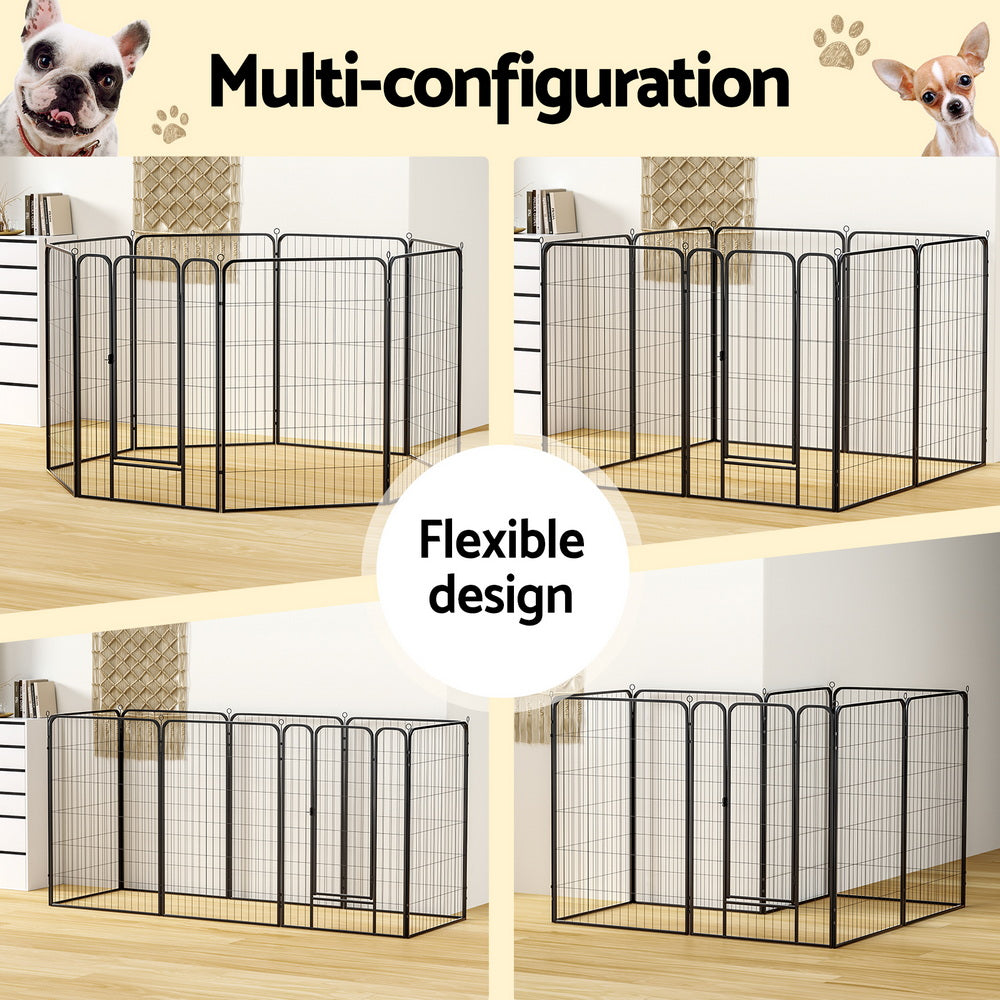 i.Pet Pet Dog Playpen 48 Enclosure 8 Panel Cage Kennel Puppy Fence Play Pen - i.Pet