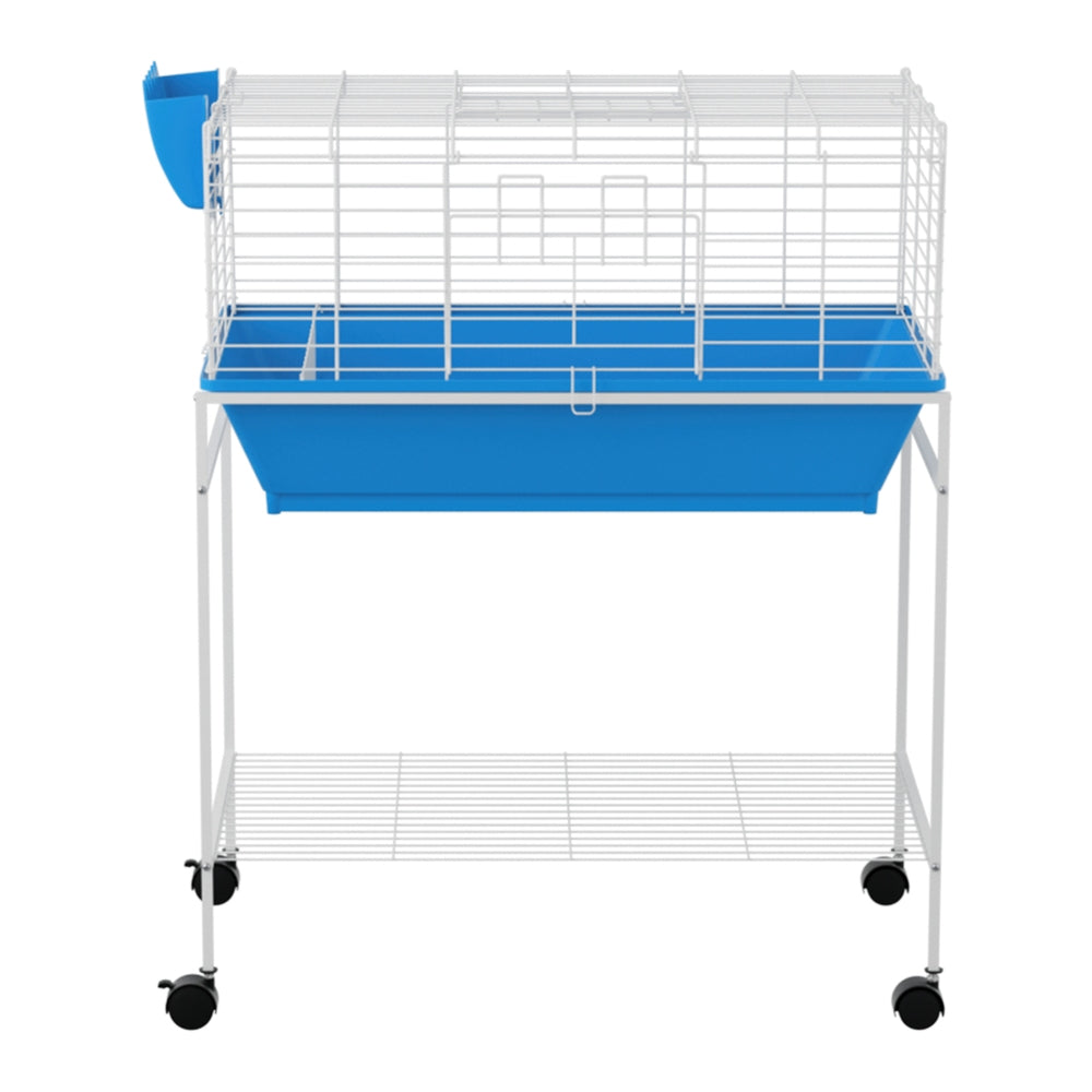 i.Pet Indoor Rabbit Cage with Stand - Blue