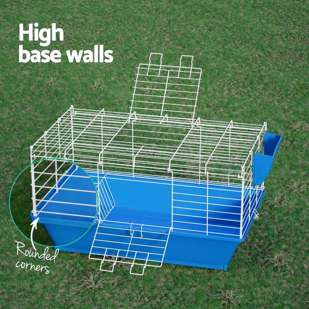 i.Pet Indoor Rabbit Cage with Stand - Blue