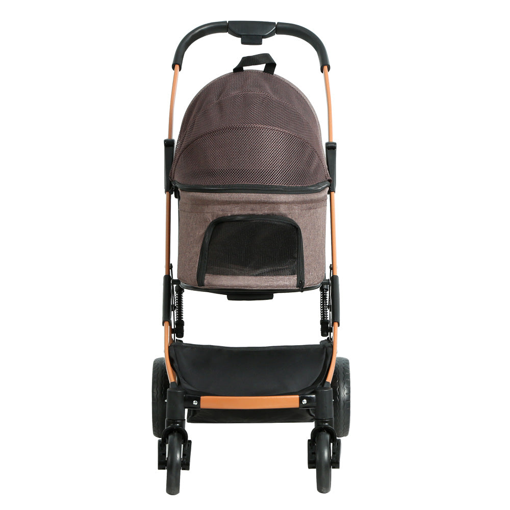 i.Pet Pet Stroller Dog Pram Large Cat Carrier Travel Pushchair Foldable 4 Wheels - i.Pet