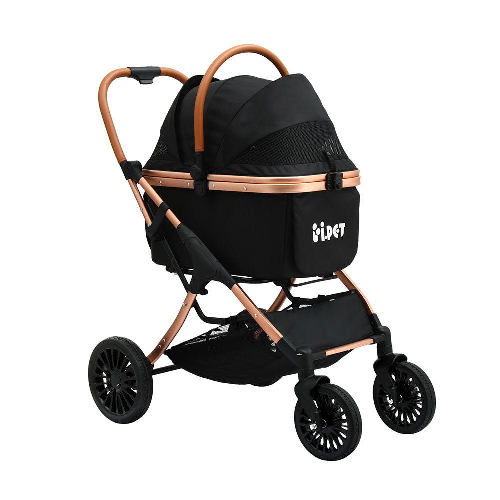 i.Pet Pet Stroller 3 in 1 Folding Dog Stroller Large Cat Removable Car