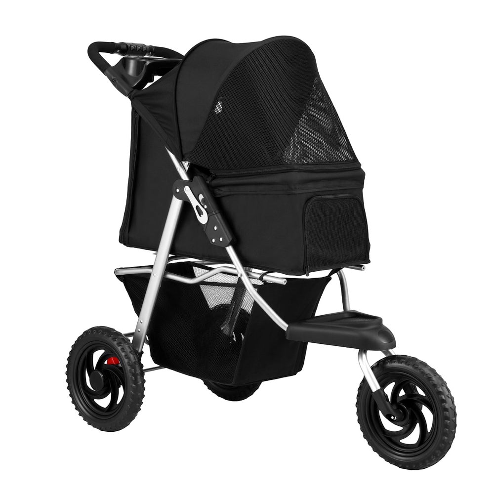best pet 3 wheel dog stroller i.Pet Pet Stroller Dog Pram Large Cat Carrier Travel 3 Wheels Foldable