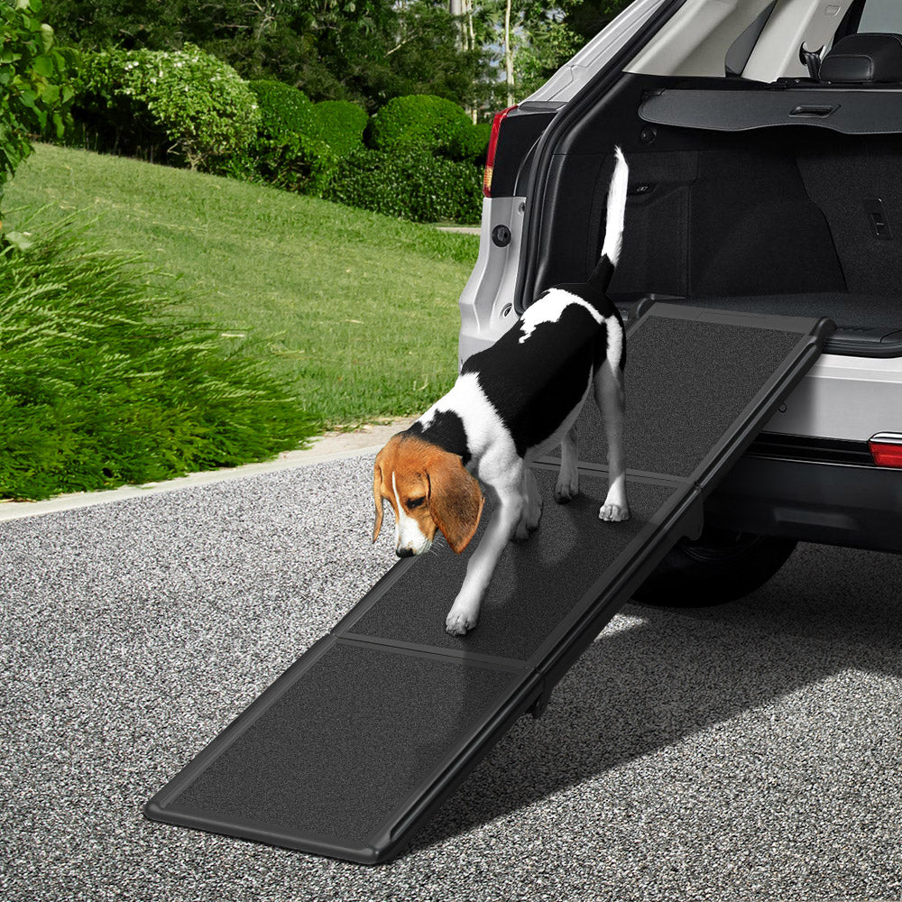 i.Pet Dog Pet Ramp Car Stairs Steps Travel Ladder Foldable Adjustable Portable - i.Pet
