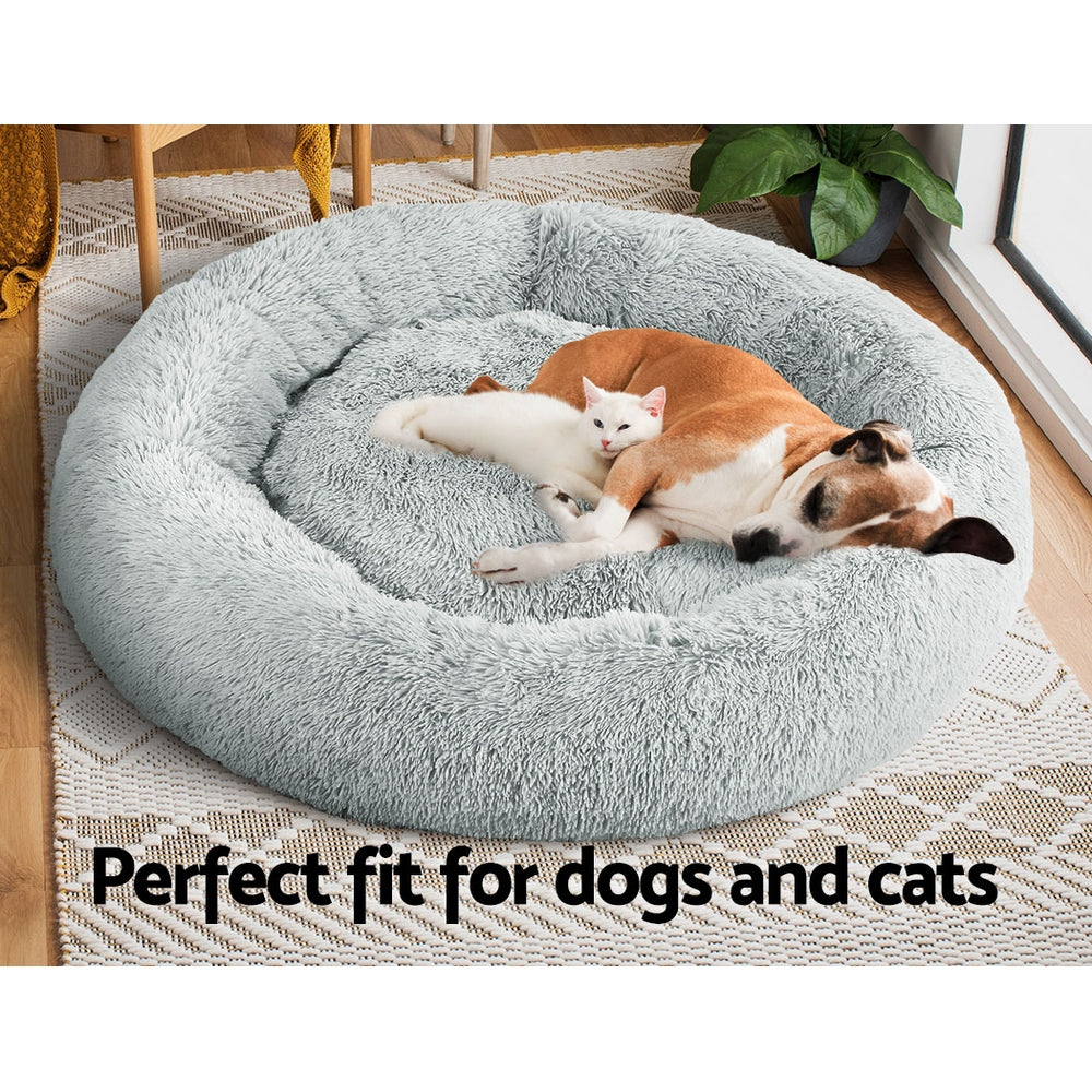 i.Pet Pet Bed Dog Bed Cat Extra Large 110cm Light Grey - i.Pet