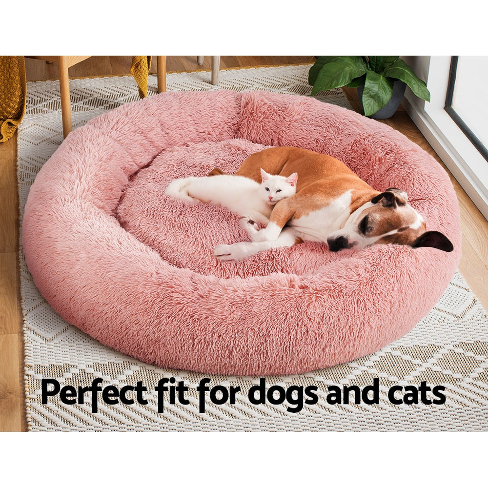 i.Pet Dog Bed Pet Bed Cat Extra Large 110cm Pink - i.Pet