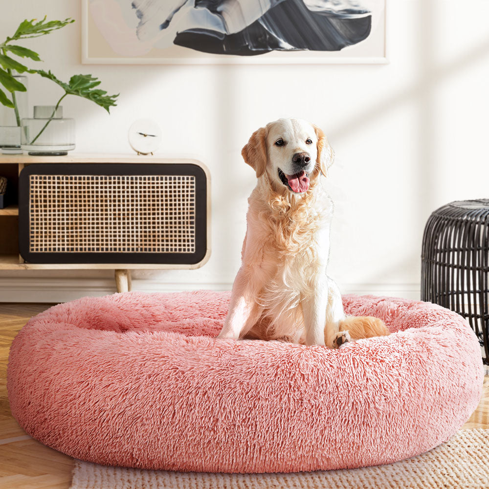 i.Pet Dog Bed Pet Bed Cat Extra Large 110cm Pink - i.Pet