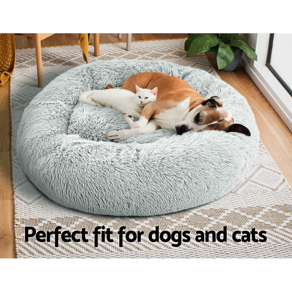 i.Pet Pet Bed Dog Bed Cat Large 90cm Light Grey - i.Pet