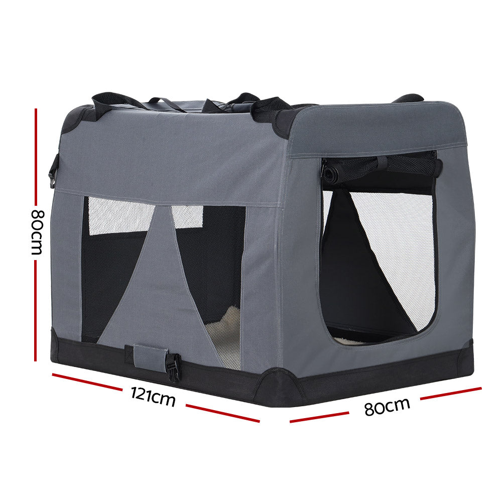 i.Pet Pet Carrier Soft Crate Dog Cat Travel Portable Cage Kennel Foldable 4XL - i.Pet