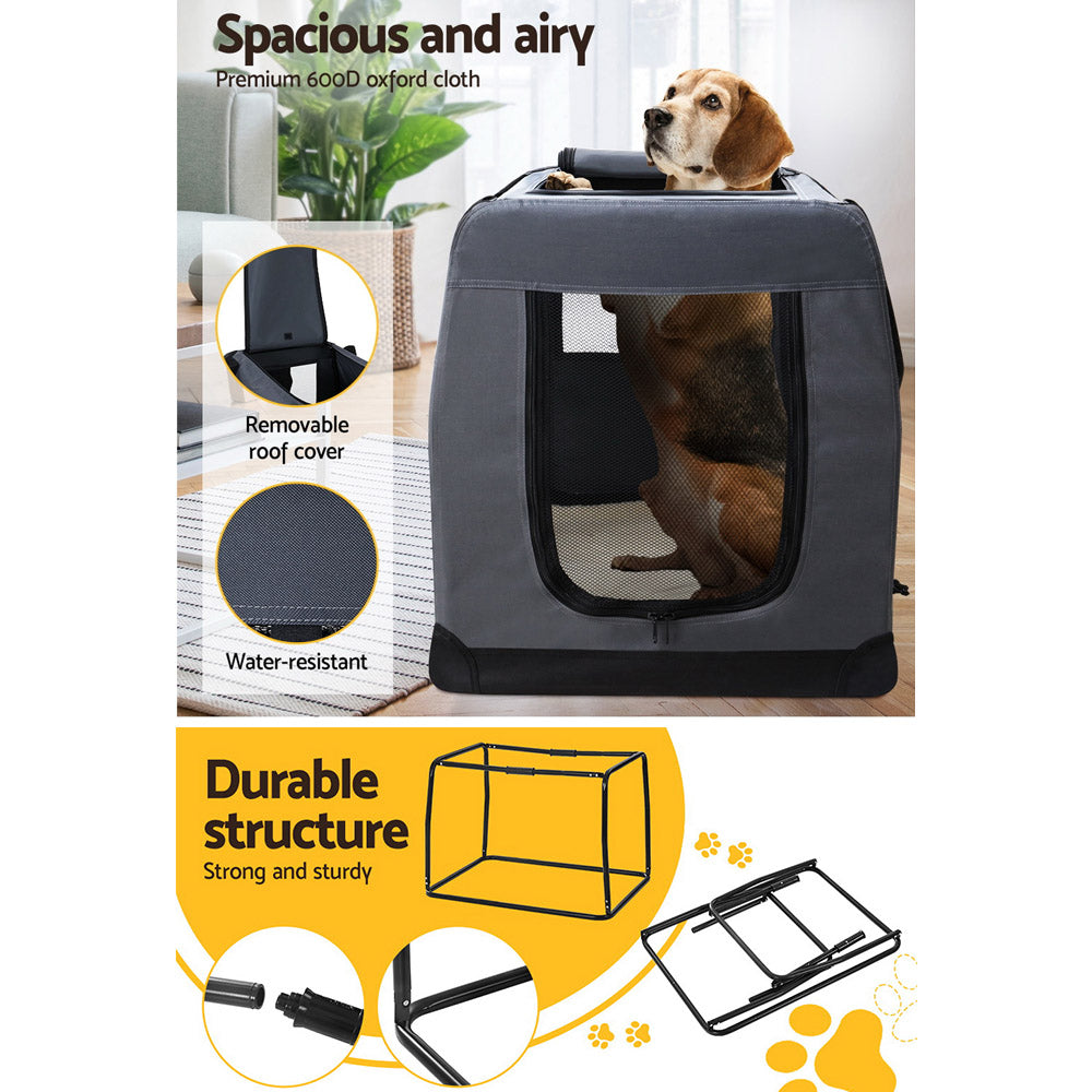 i.Pet Pet Carrier Soft Crate Dog Cat Travel Portable Cage Kennel Foldable 4XL - i.Pet