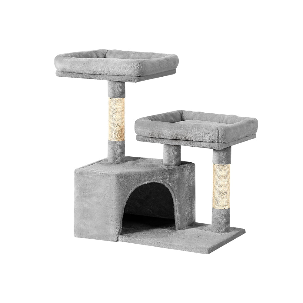 i.Pet Cat Tree Tower Scratching Post Scratcher Wood Condo House Bed Trees 69cm - i.Pet