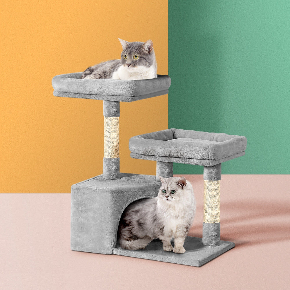 i.Pet Cat Tree Tower Scratching Post Scratcher Wood Condo House Bed Trees 69cm - i.Pet