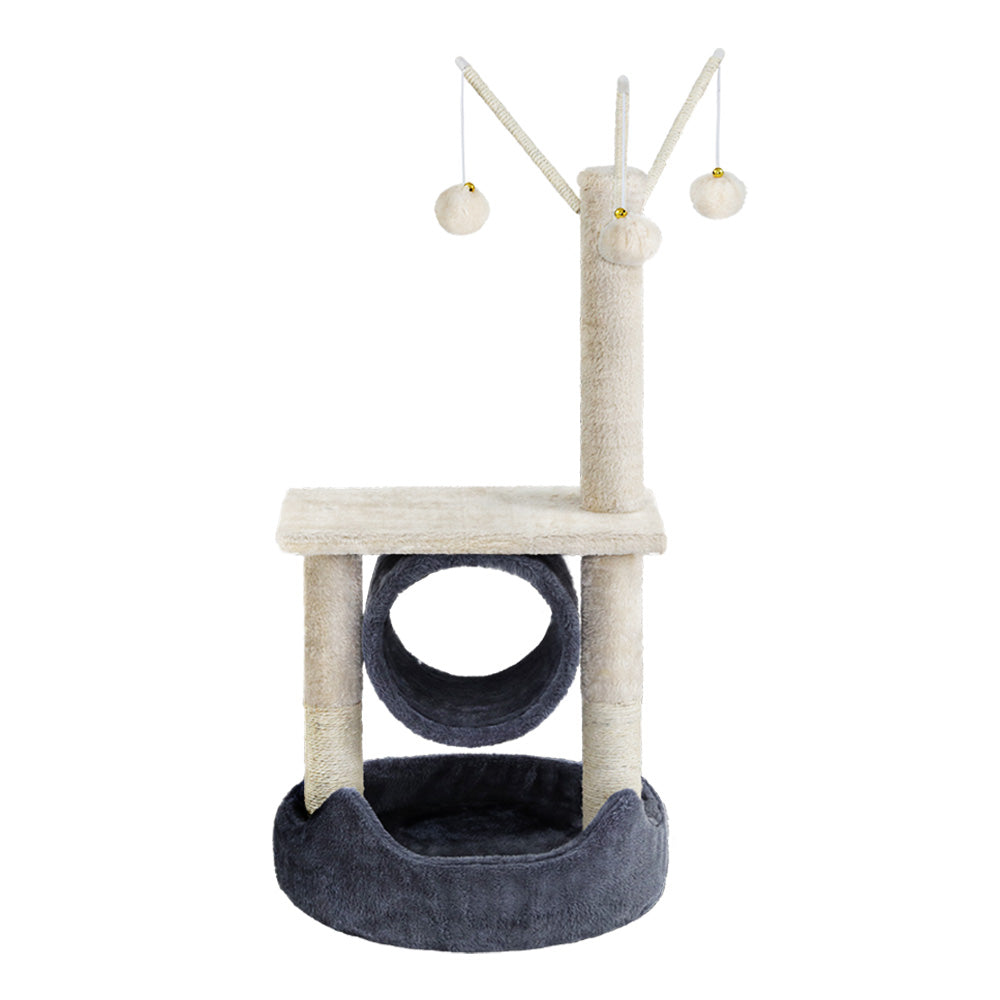i.Pet Cat Tree Scratching Post 76cm Scratcher Tower Condo House Hanging toys - i.Pet