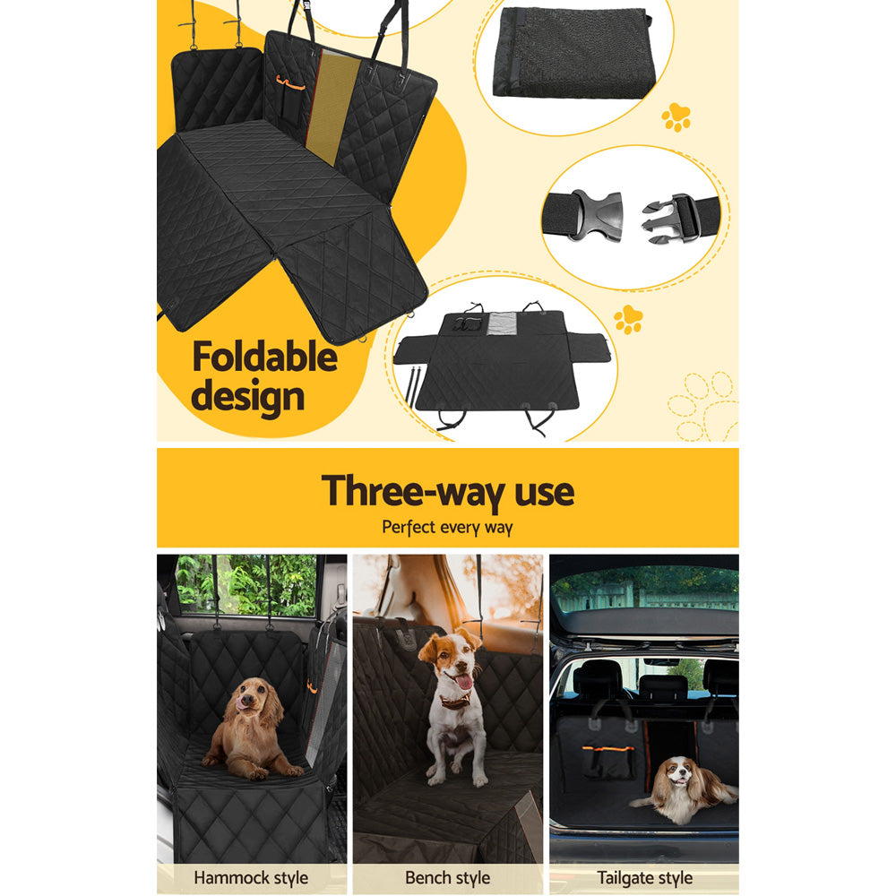 i.Pet Pet Car Seat Cover Dog Hammock Protector Back Waterproof Belt Non Slip Mat - i.Pet