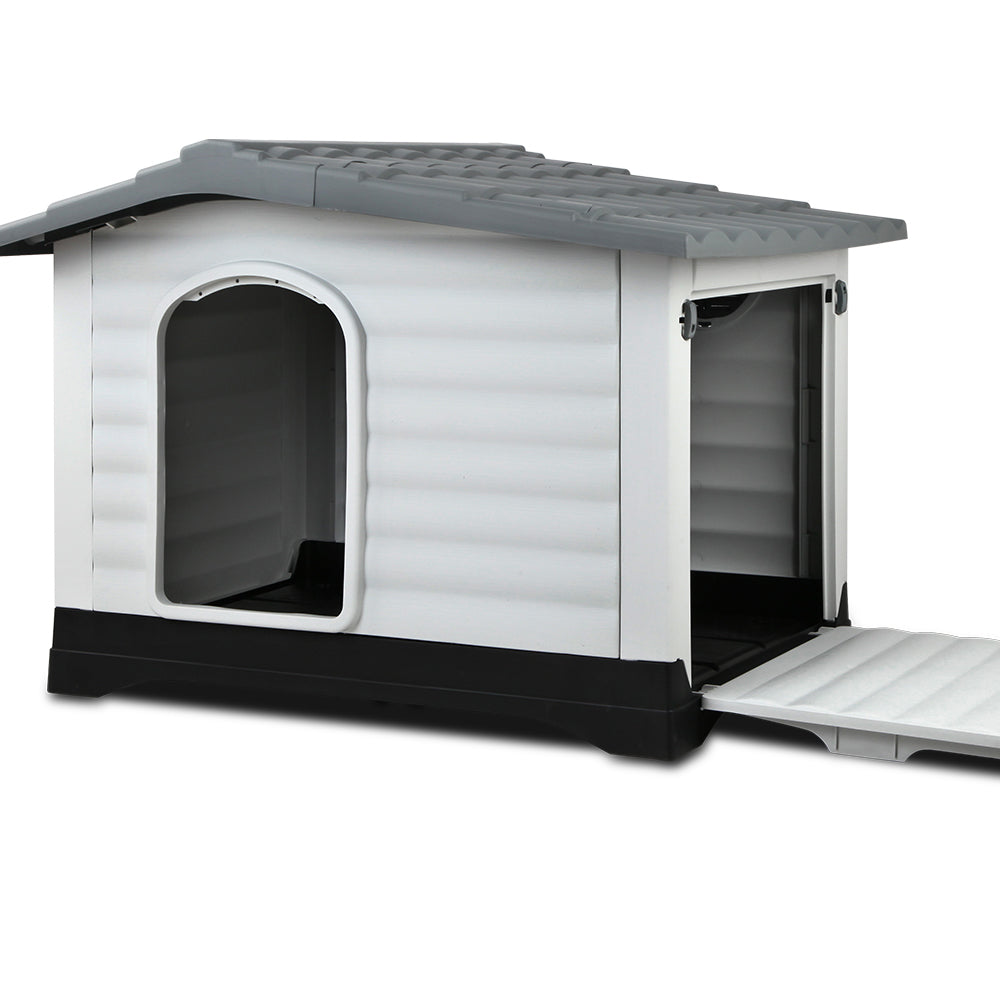 Dog Kennel House Extra Large Outdoor Plastic Puppy Pet Cabin She