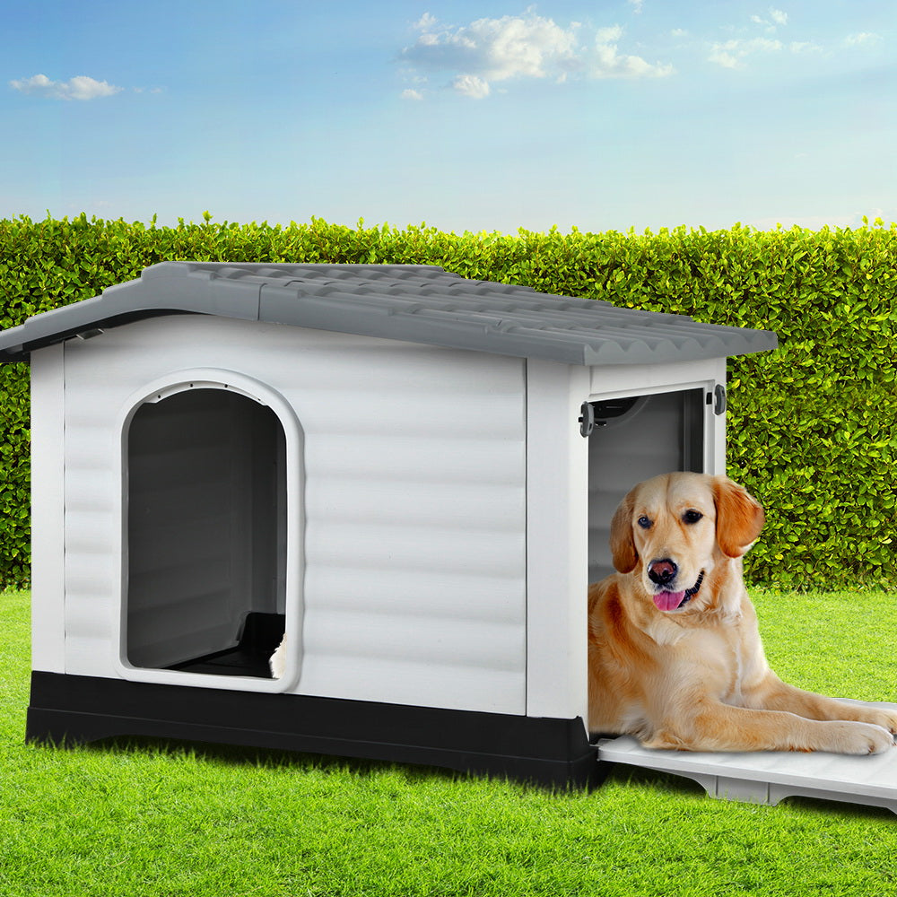 Dog Kennel House Extra Large Outdoor Plastic Puppy Pet Cabin She