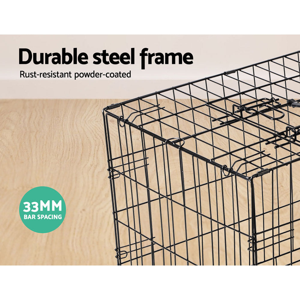 i.Pet 24-inch Foldable Dog Cage - Black