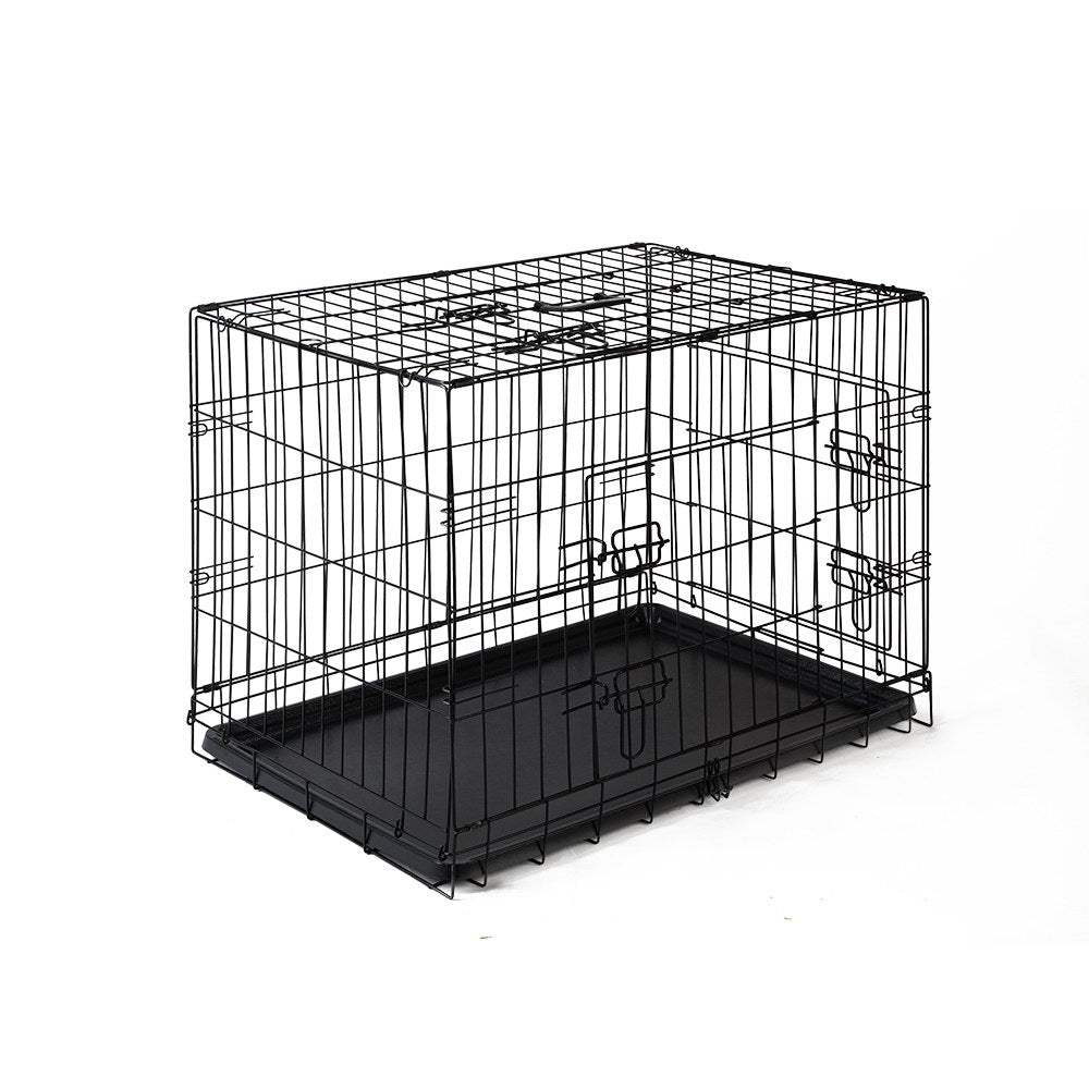 i.Pet 36-inch Foldable Pet Cage for Dogs – Black