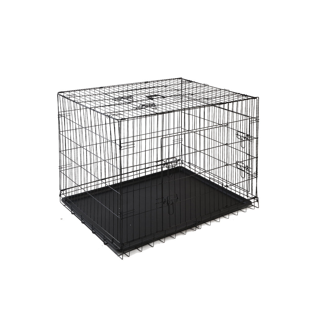 i.Pet 42-inch Foldable Dog Cage - Black