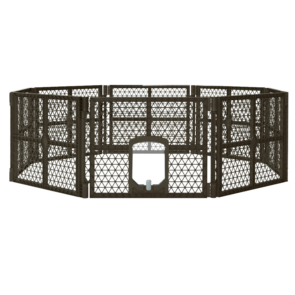Dog Playpen Enclosure Panel Pet Fence Plastic Play Pen