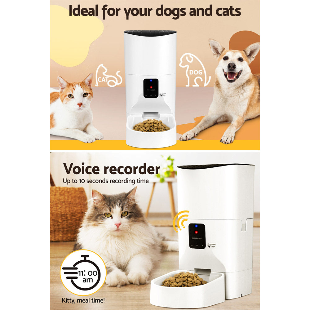 i.Pet Automatic Pet Feeder 9L Auto Wifi Dog Cat Feeder Smart Food App Dispenser - i.Pet