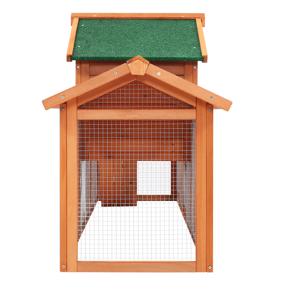 i.Pet Rust Proof Wooden Outdoor Hutch for Rabbits, Chickens, Guinea Pigs