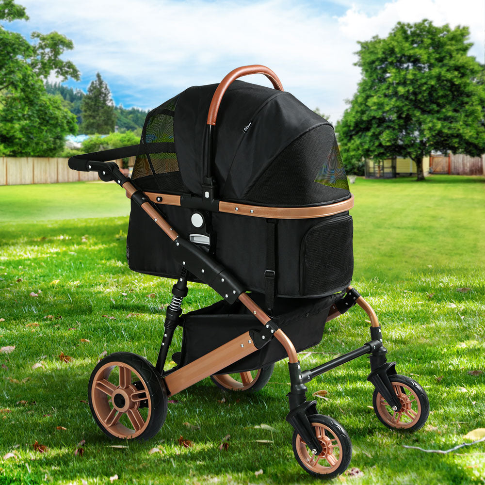 ipet dog stroller i.Pet Pet Stroller Dog Pram Large Cat Carrier Travel Foldable Pushchai
