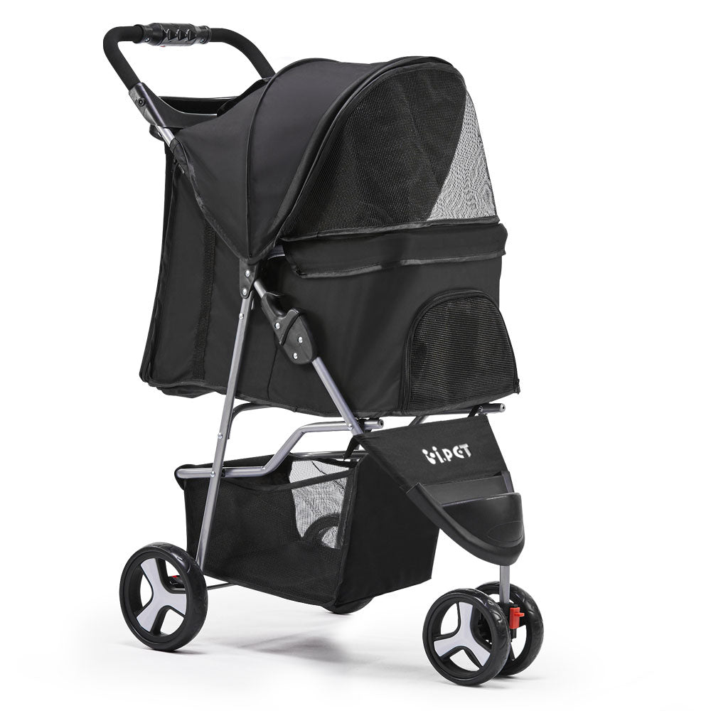 i.Pet Pet Stroller Dog Pram Cat Carrier Large Travel Pushchair Foldabl